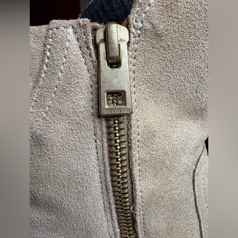 Zadig & Voltaire Lena Suede Ankle Boots - Sand/Beige - Size 40 - Picture 11 of 11